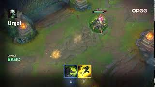 Urgot E + Flash