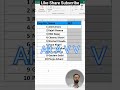 drop down in excel #excel #exceltips #shortvideo #viral #viralvideo #shortsfeed #trending #video
