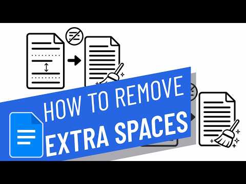 How to remove extra spaces in Google Docs