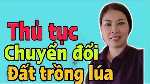 Thủ tục chuyển đổi đất trồng lúa sang đất trồng cây hàng năm|Vũ Thị Na