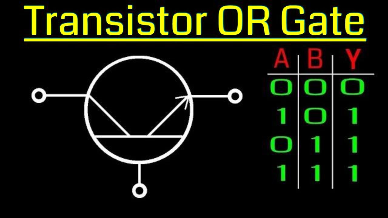 OR gate logic circuit using transistors | Transistor logic circuit