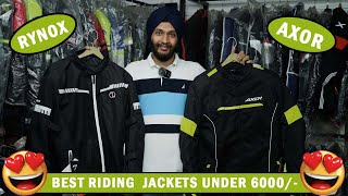 🔥Best Riding Jackets Under 6000/-🔥|| RYNOX JACKET UNDER 6K??!! 😱|| Riding Jackets In Ranchi ||