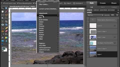 Photoshop Elements Filter Tutorial: Plastic Wrap