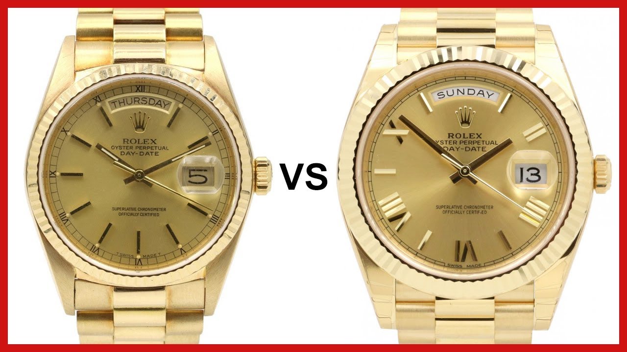 rolex oyster perpetual day date fake vs real