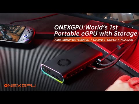 OneXGPU World&#039;s 1st Portable eGPU with Storage