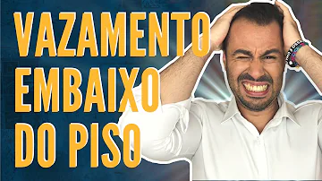 Como descobrir vazamento embaixo do piso?