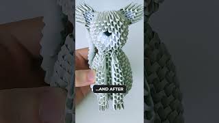 3D ORIGAMI CAT #shorts #shortsvideo #shortsfeed #short #3dorigami #diy #cat #animals #decoration