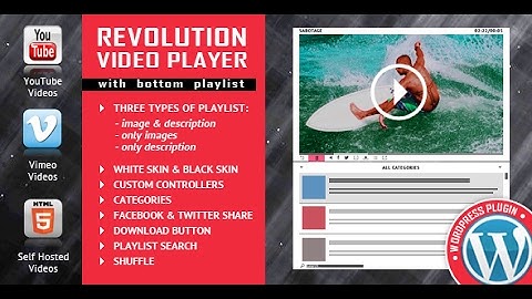 Revolution Video Player - WordPress Plugin - Installation