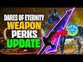 Dares of Eternity (NEW WEAPON PERKS) Destiny 2 Season of the Wish