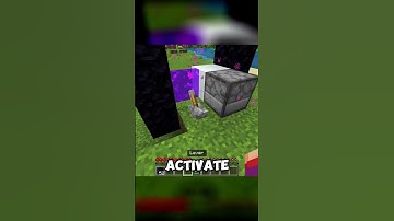 Tiniest Nether Portal in Minecraft