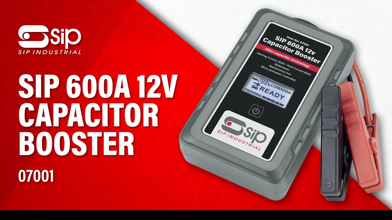 SIP 07001 600A 12v Capacitor Booster YouTube