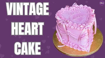 Decorate This HEART CAKE With Only 4 PIPING TIPS!