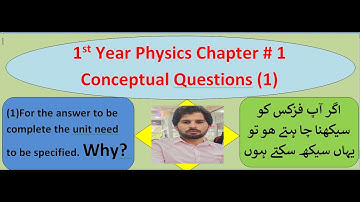 Physics  Class 11 chapter 01 Measurement conceptual No.1 new course|lecture (12)