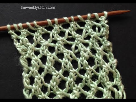 Lacy Grille Stitch - YouTube