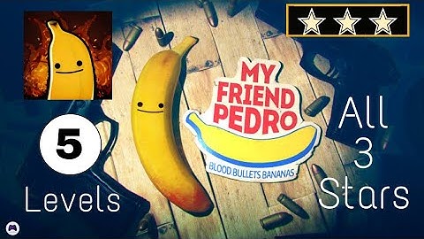 Level 1 to 5 All 3 STARS - My Friend Pedro mobile Gameplay