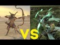 Ушебти (большие луки) vs Сестры Авелорна Total War Warhammer 2. тесты юнитов v1.5.0.