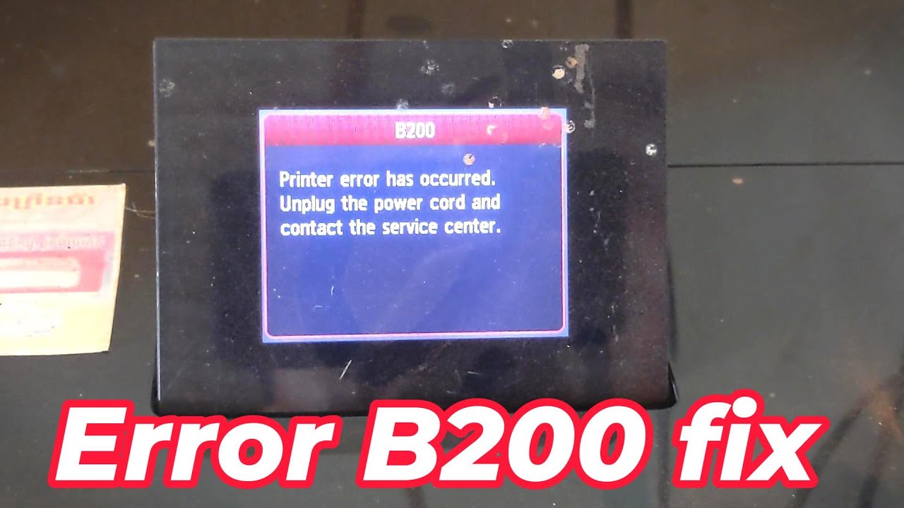 Как исправить ошибку 6230 B200 на принтере Canon