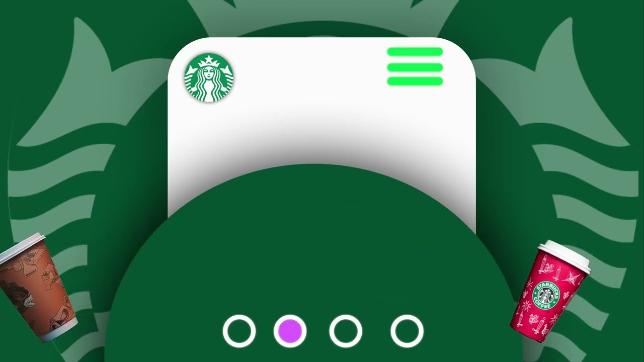 StarBucks Coffee Cup Animation, Motion Graphic Video
