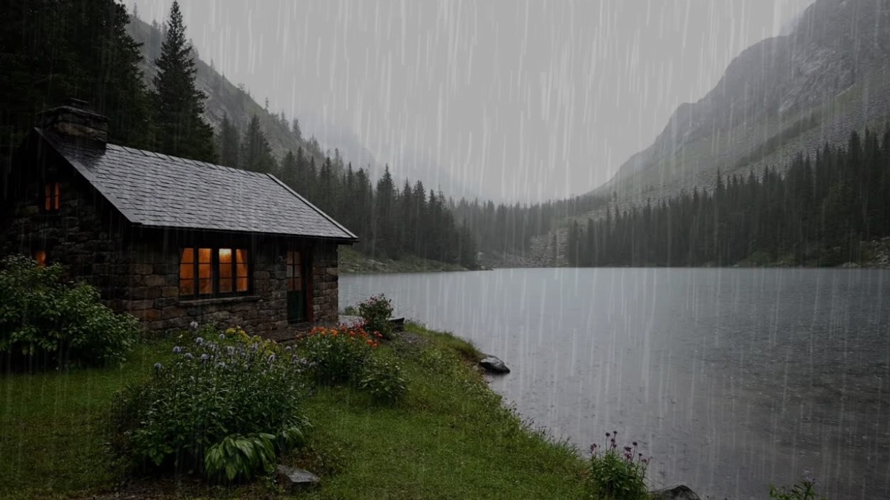 Rain Sounds for Sleeping – 99% Instantly Fall Asleep with Peaceful Night Rain #02