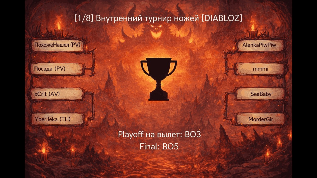 Турнир ножей в клане Diabloz | ПохожеНашел | PV | AV | TH | Lineage2
