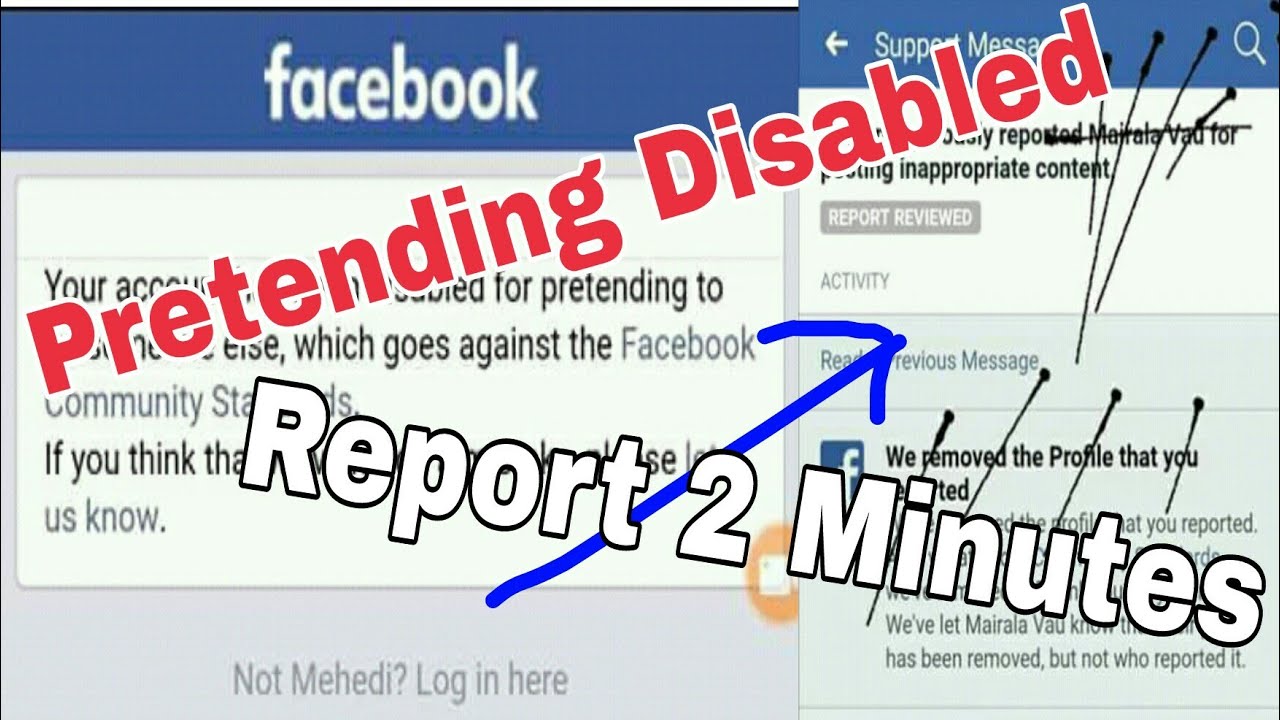 How to disabled someone Facebook id [ Facebook Pretending Me Or Mention