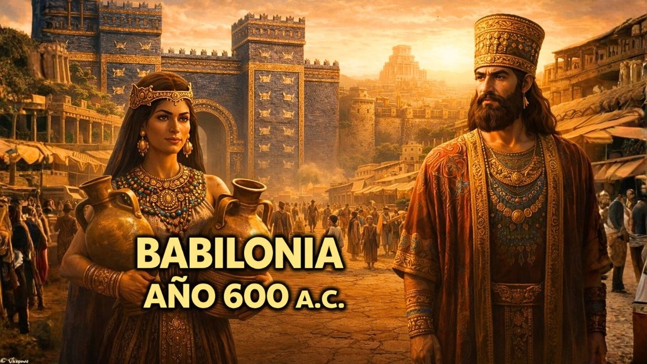 La intrigante vida en Babilonia en 600 a.C. | Una inmersión apasionante con IA