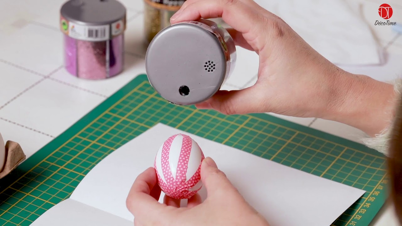 Paaseieren versieren met glitter van DécoTime