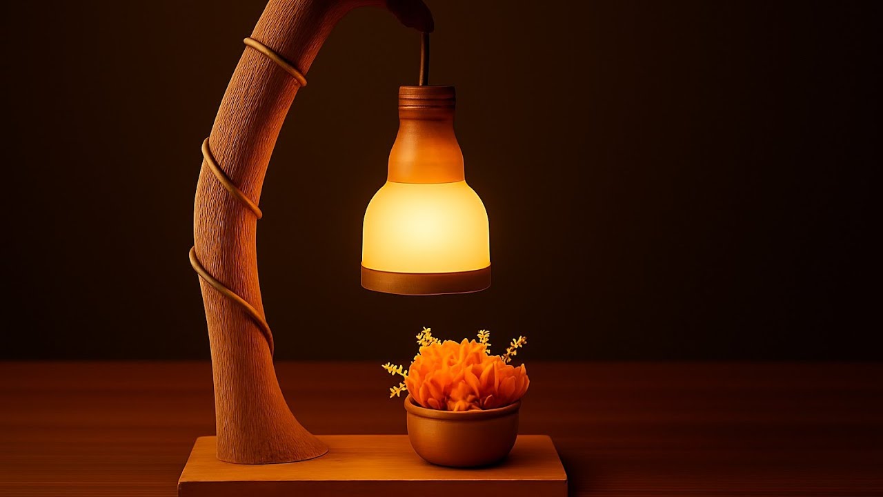 Easy Lamp Making Wood Lamp Diy Woodworking YouTube