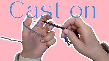 Backwards loop cast on, easy! Knitting for beginners