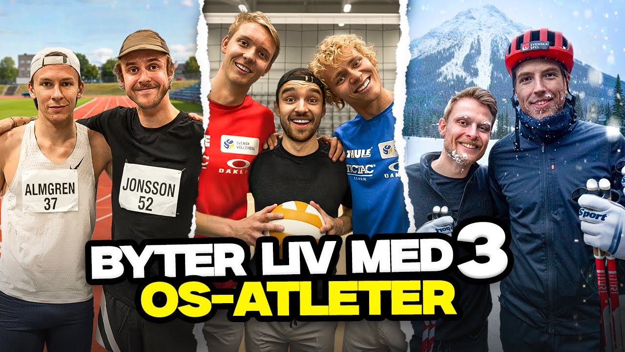 Vi byter liv med 3 OS-atleter
