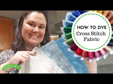 How to Hand Dye Cross Stitch Fabrics | Needlecraft Tutorial - YouTube