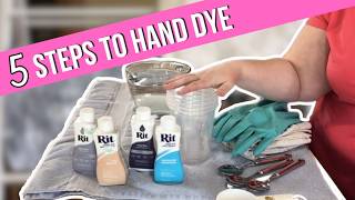 Let's Dye Cross Stitch Fabrics Together at Home!
