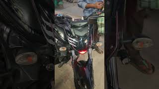 FZ V2 headlight sticker modified by Ador's Creation whatsapp number 01303694862 #bikemodification