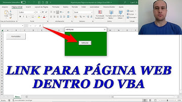 Hiperlink para Página WEB da Internet via Códigos Excel VBA