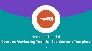 Semrush Tutorial 2020 | Content Marketing Toolkit | Seo content template