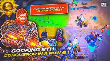 Day - 15 8th Id Conqueror Is On the Way ! | BGMI 8th Account PAID SOLO *Conqueror *Gameplay ... 