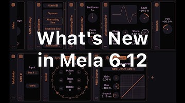 Mela 6.12: The On parameter of all modules is now performance-oriented, plus morphing waveforms