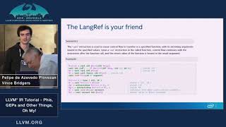 2019 EuroLLVM Developers’ Meeting: V. Bridgers & F. Piovezan “LLVM IR Tutorial - Phis, GEPs ...”