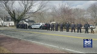 Procession held for fallen Yarmouth Police K9 Officer Sean Gannon