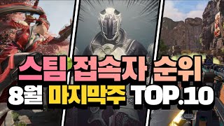 스팀게임 접속자 순위 TOP.10 - 8월 마지막을 장식한 게임은? screenshot 1