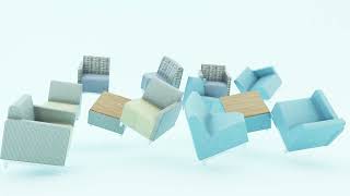 Masterful 3D Showcase: Modular Sofa Transformation