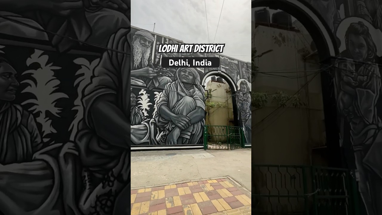 Delhi’s Most Instagrammable spot - Street art at Lodhi Art District, Delhi, India🇮🇳🎨📸