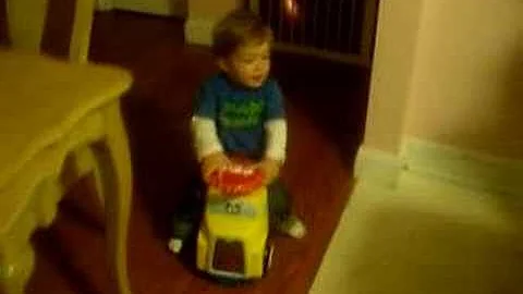 Max on his truck Oct. 2007