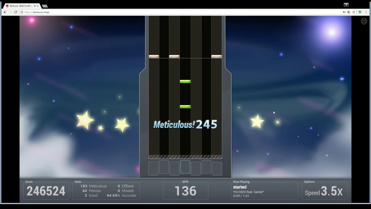 bemuse.ninja : (Lv7) Started - Ym1024 feat.lamie