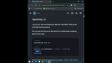 Activity Component in React 19.2.0 ( Latest Version )