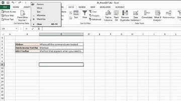 How to Show the Quick Access Toolbar in Excel All of the Time : MS Excel Tips