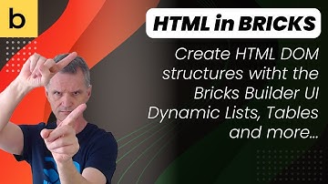 Bricks Builder how to Build a Native HTML with Div Widgets and BEM