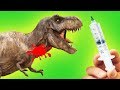 Doctor de Dinosaurios! Mi Dinosaurio Esta Enfermo! Divertidos Dibujos para Niños