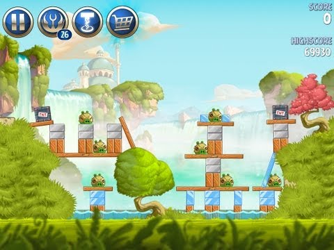 Angry Birds Star Wars 2 Bonus Level B1-S1 Naboo Invasion 3 star Walkthrough