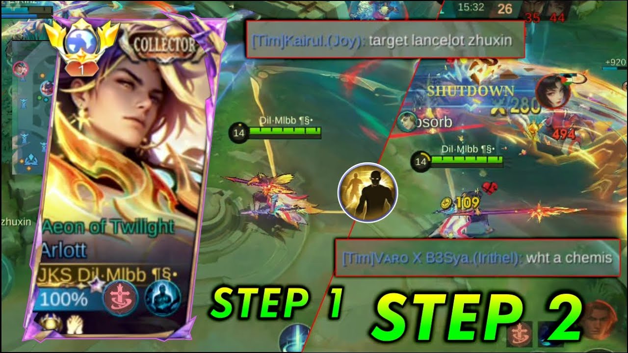 TUTORIAL COMBACK PAKAI ARLOTT SEMI ULTIMATE + FLIKER !! - MLBB